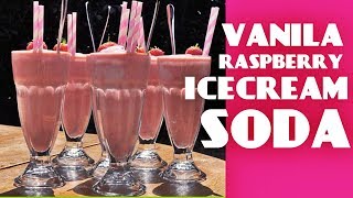 Vanilla Ice cream Soda By Chef Food  Raspberry Vanilla Ice cream Soda Quick Recipe Iftar drink [upl. by Wamsley295]