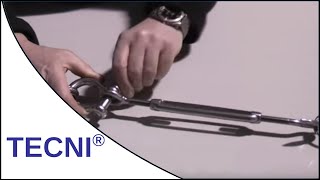 Stainless Steel Turnbuckle Demonstration [upl. by Ahsein217]