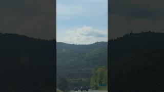 Mountian 🏞️ views from interstate 87 highway north  the Adirondack Northway newyork may2024 [upl. by Tavish]