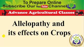 Allopathy and its effects on Crops [upl. by Modestia752]