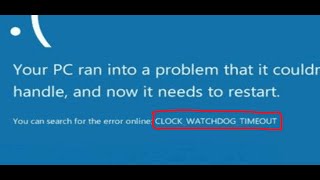 Fix CLOCK WATCHDOG TIMEOUT Blue Screen BSOD Error On Windows 1110 PC [upl. by Feldstein]