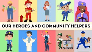 Learn Community Helpers  Community helpers song  Basic Community Helpers Name  Preschool Learning [upl. by Christabelle]