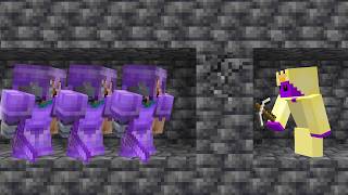 Minecraft Manhunt but Against 3 Netherite TANKS REMATCH [upl. by Tnaryb]