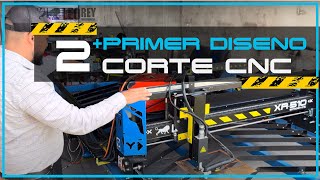 210 Primer diseño cortado con plasma en maquina de corte CNC series XR [upl. by Ennayram]