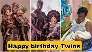 Yoruba Movie Actor Adeniyi Johnson Twins Celebrate Birthday  Toyin Abraham [upl. by Novat]