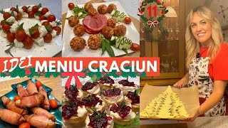 MASA DE CRACIUN MENIU 5 REȚETEAPERITIVE delicioase pentru Craciun Gătește cu mineRetete usoare [upl. by Goldshell651]