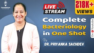 Complete Bacteriology in One Shot by Dr Priyanka Sachdev  Cerebellum Academy [upl. by Annadiana]