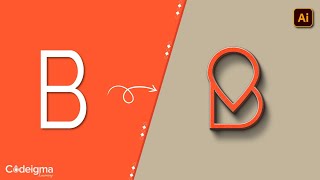 How To Create amp Present Modern Lettermark Logo To Client  Letter B  Design 3 Adobe Illustrator CC [upl. by Correy]