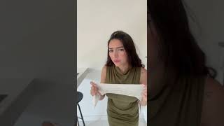 Une robe avec des lingettes pour bébé ➡️vidéo entière sur ma chaîne lingette robe humour [upl. by Ellemac]