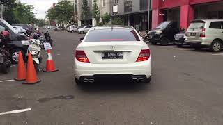 Mercedes benz C250 AMG w204 custom exhaust [upl. by Nosnar]