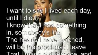 beyonce  I was Here lyrics [upl. by Aciras272]