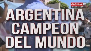 Argentina Campeón del Mundo lo festeja todo el país [upl. by Ardys]