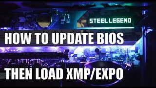 How to update ASRock BIOS and load EXPOXMP profile [upl. by Aetnuahs]