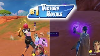 WINNING my FIRST VICTORY ROYALES on FORTNITE MOBILE [upl. by Rehpinej]