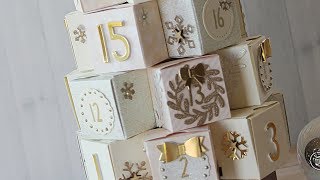 How to make an elegant Christmas Advent Calendar [upl. by Aneert]