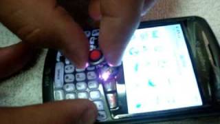 How to change replace trackball and ring on blackberry curve 8310 [upl. by Irpac761]