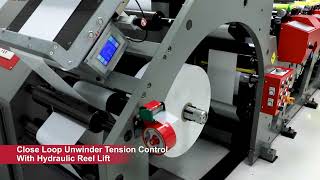 04 Close loop Unwinder tension control with Pneumatic reel lift [upl. by Josy571]