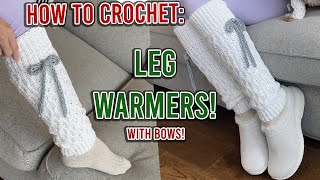 How to Crochet Leg Warmers Tutorial  Cozy and Trendy [upl. by Solraced241]