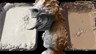 Making an original creature MONSTER CLAY REGULAR AND GRAY [upl. by Maltz48]