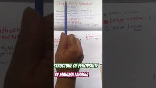 Perovksite Perovskitestructurecalcium titanium oxide CaTiO3 Orthorhombic IIT neet Mineral [upl. by Asher537]