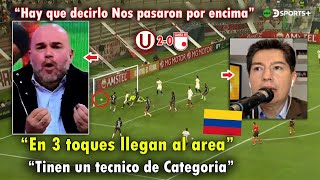 DESTROZADOS PERIODISTAS COLOMBIANOS REACCIONARON ASI a UNIVERSITARIO VS SANTA FE 20 HOY [upl. by Arahsit]