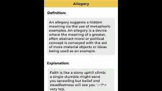 Allegory in English literature [upl. by Ulah]