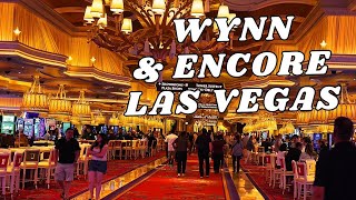 Wynn amp Encore Las Vegas Strip Luxury Resort Walkthrough on a Thursday Night [upl. by Ellenej943]