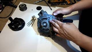 Replacing a Noisy Alternator  Honda Civic Aerodeck d15 [upl. by Yeargain701]