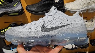 Nike Air VaporMax 2023 Flyknit Pure Platinum Anthracite 4K POV  Don Alpha SKU DV1678004 [upl. by Airlie297]