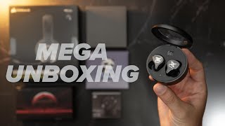 MEGAUNBOXING KZ Xtra Corsair Virtuoso Wireless Tin Dudu Oriveti bleqk e Kotori Vampire [upl. by Kalil]