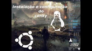 Como instalar o conky e configura ló como eu faço aqui no meu [upl. by Avonasac]