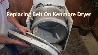 Kenmore Dryer  How To Replace Dryer Belt [upl. by Goeger859]