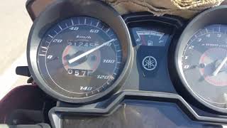 Yamaha Ybr 125 esd top speed test son hız [upl. by Irem]