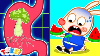 Oh No Tokki Ate A Watermelon Seed  Learn Kids Healthy Habits With Tokki And Lilly  Tokki Channel [upl. by Ahsemo234]