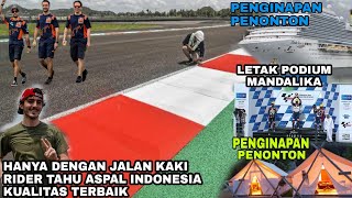 KLARIFIKASI langsung tentang Aspal Podium TVPenginapan Drainase Aspal belang jelang GPmandalika [upl. by Ahseenal]