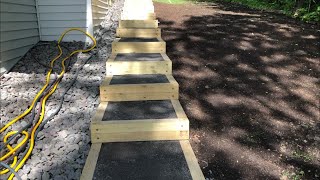 How to Build Landscape Stairs [upl. by Suruat]