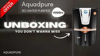 AQUA D PURE Copper  Alkaline RO Water Purifier 12L ROUVUF Copper Unboxing and installation videos [upl. by Kazmirci]