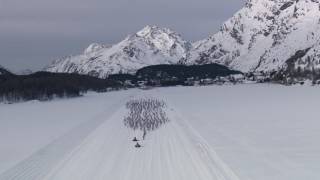 49 Engadin Skimarathon 2017 aus der Vogelperspektive [upl. by Ashley509]