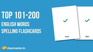 Flashcards  Top 101200 English Words [upl. by Fine]