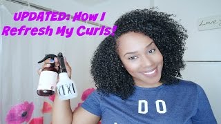 How I Refresh My Curls and How I Use the Banding Method [upl. by Beedon245]