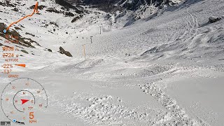 4K Skiing Verbier 4Vallées ChassoureTortin Yellow Second Time Valais Switzerland GoPro HERO10 [upl. by Zadack149]