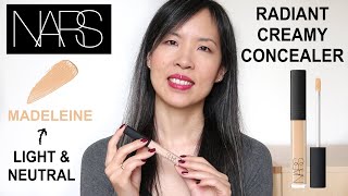 Complete Guide To All Their 30 Shades  NARS Radiant Creamy Concealer Madeleine vs Custard [upl. by Cuttler]