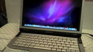 OSx86 Hackintosh Laptop Samsung Q35  Part 13 Running Snow Leopard 1065 [upl. by Hsara]