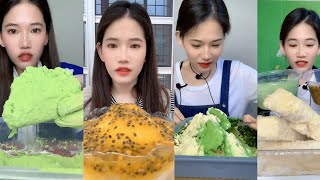 ASMR ICE  MUTH MATCHA ICE AND MUTH PASSION FRUIT CRUNCHY AND HARD ICE SHAVED ICE FOAM ICE 🧊 [upl. by Nailil265]