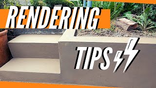 Rendering A Garden Wall amp Brick Steps With Sand And Cement Plastering For Beginners [upl. by Ennaer]