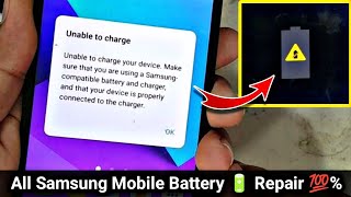 Unable to charge your device  Samsung Mobile Battery 🔋 error j1 j2 j3 j5 j7 s4 s5 G530 [upl. by Ecnaiva]