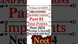 Organisms and Populations Part 01 Audio NCERT  Ecology  Class 12 Biology [upl. by Yorick942]