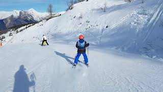 La piste bleue des Lutins  Valloire [upl. by Eyt621]