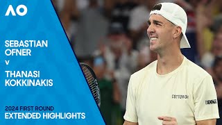 Sebastian Ofner v Thanasi Kokkinakis Extended Highlights  Australian Open 2024 First Round [upl. by Vod]