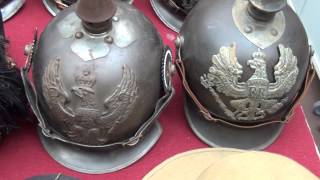 53 FIERA MILITARIA NOVEGRO 18  5  2013  ELMETTI AUSTRIACI 1 GM E PICKELHAUBE PRUSSIANI [upl. by Ehav]